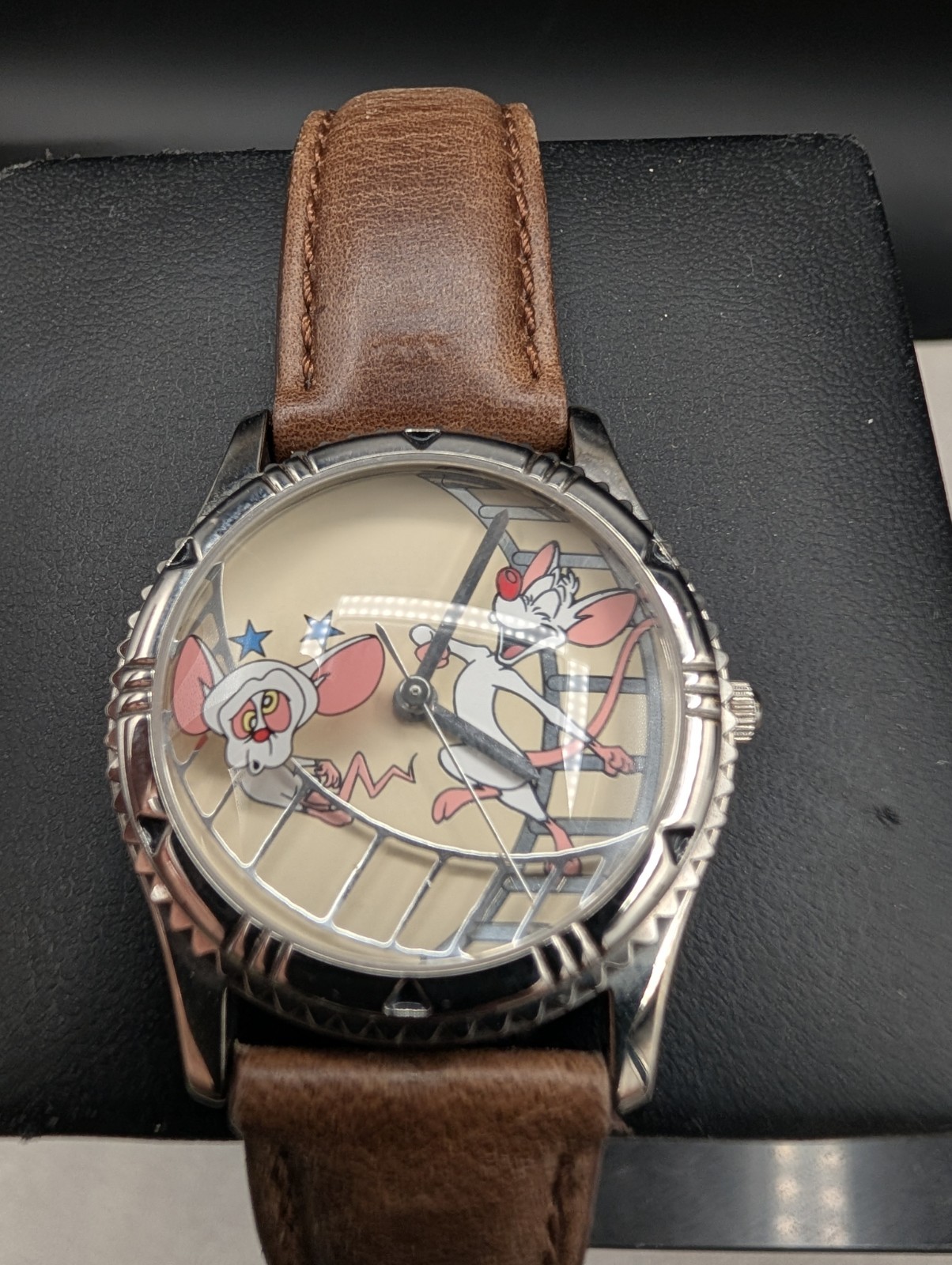 Warner Bros. Vintage Pinky and the Brain wrist watch - RARE Animaniacs