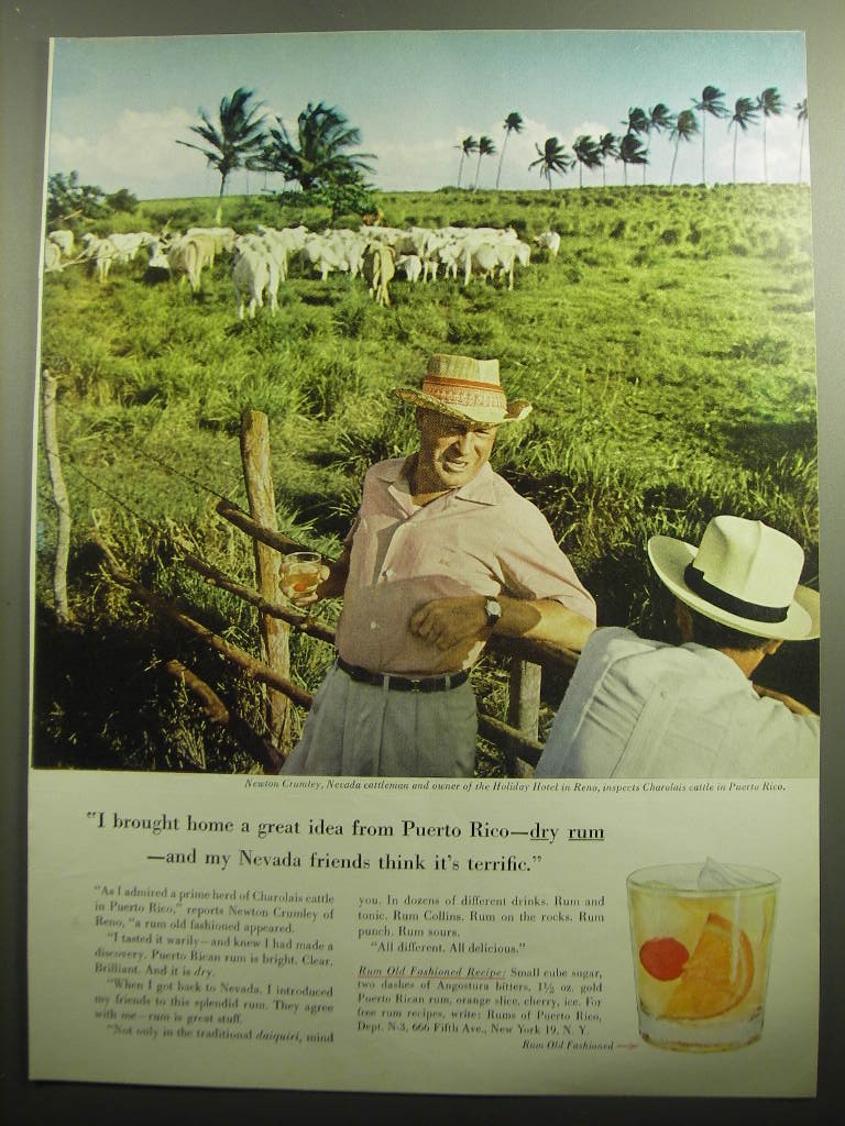 1958 Rums of Puerto Rico Ad - I brought home a great idea from Puerto Rico