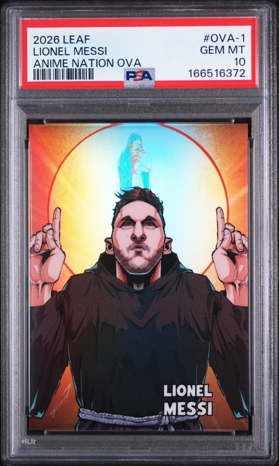 2026 LEAF ANIME NATION OVA #OVA-1 LIONEL MESSI PSA 10