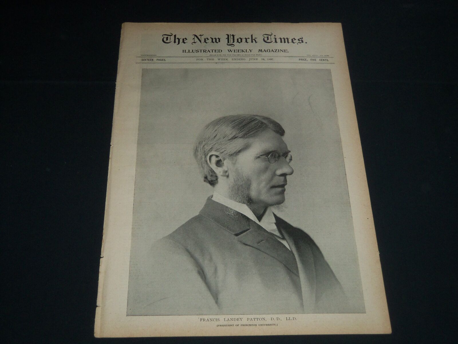 1897 JUNE 19 NEW YORK TIMES ILLUSTRATED MAGAZINE - FRANCIS LANDY PATTON- NP 3872