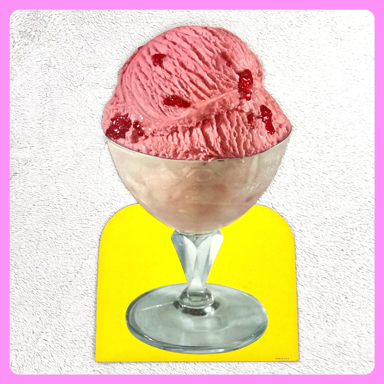 1950s Strawberry Ice Cream Sign 23\