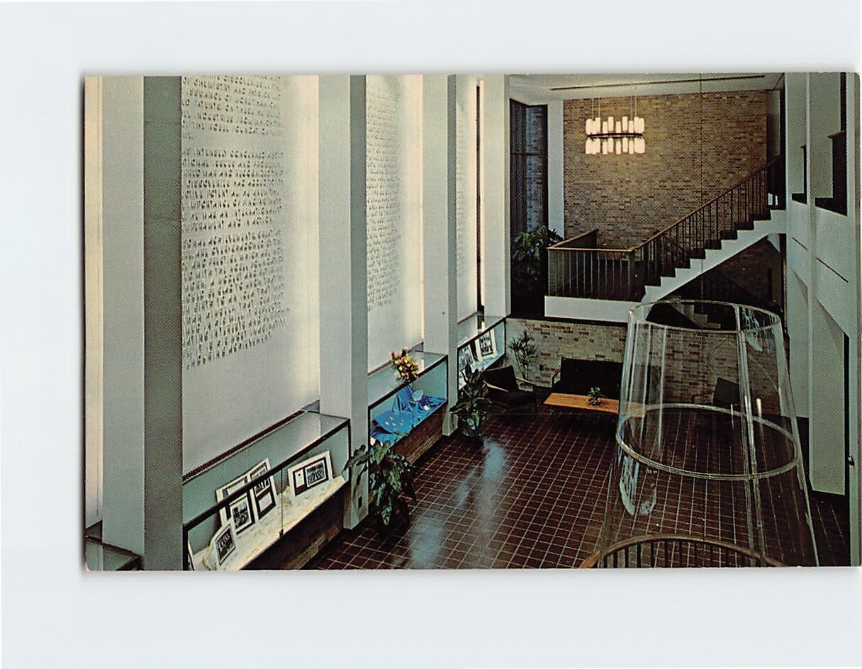 Postcard Gallery Nobel Hall of Science Gustavus Adolphus College Wisconsin USA