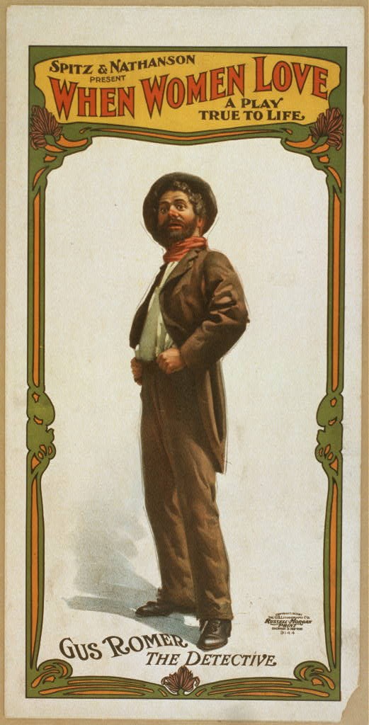 Photo:When Women Love 1905 Gus Romer Detective Theater Poster