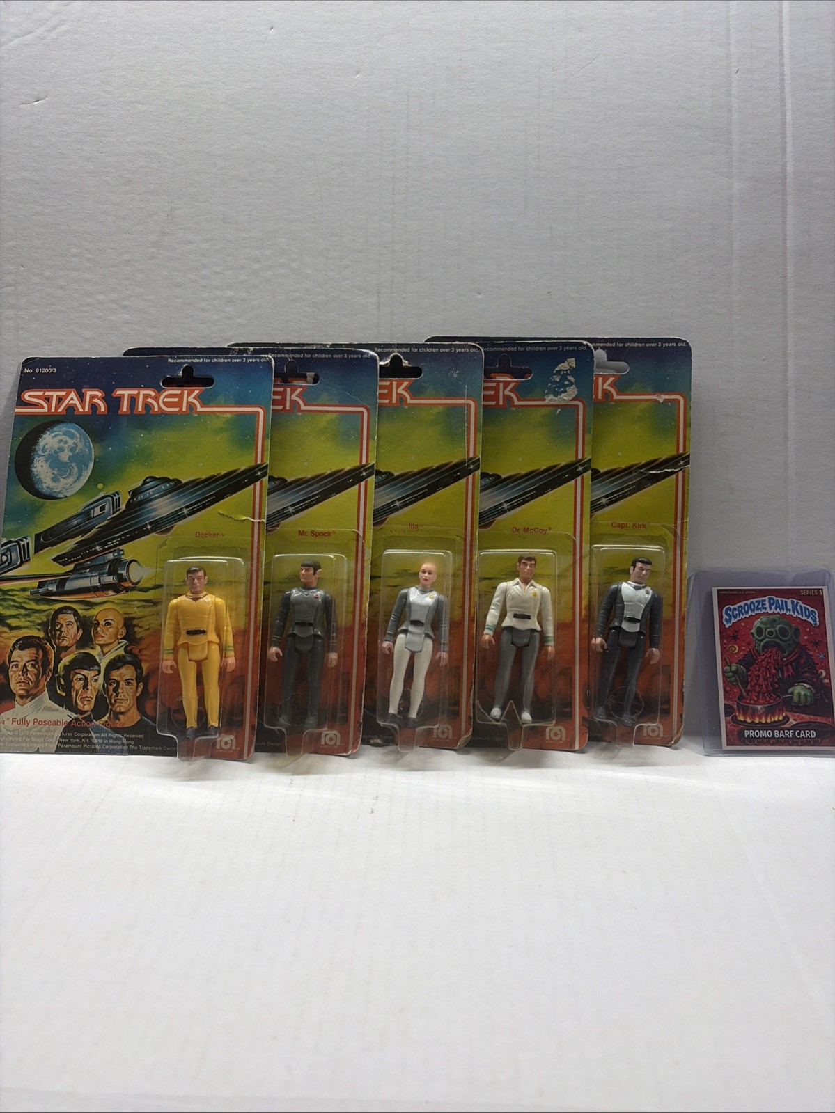 1979 MEGO Star Trek 3 .75” figure Lot of 5 McCoy ,Ilia ,Decker,  Spock, Kirk
