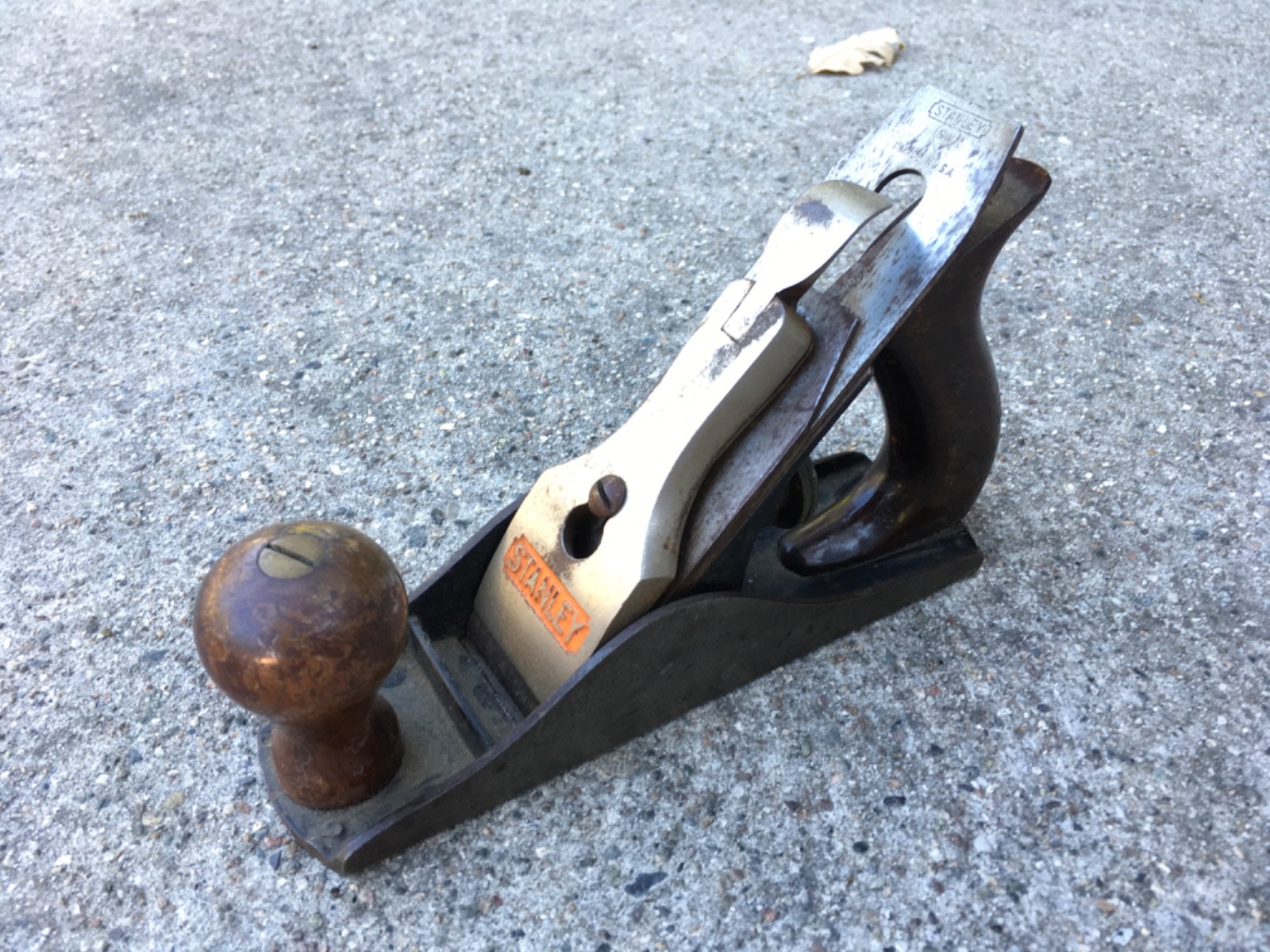 Vintage Stanley #2 Wood Bench Plane Woodworking Carpentry Tool Decor Antique Co
