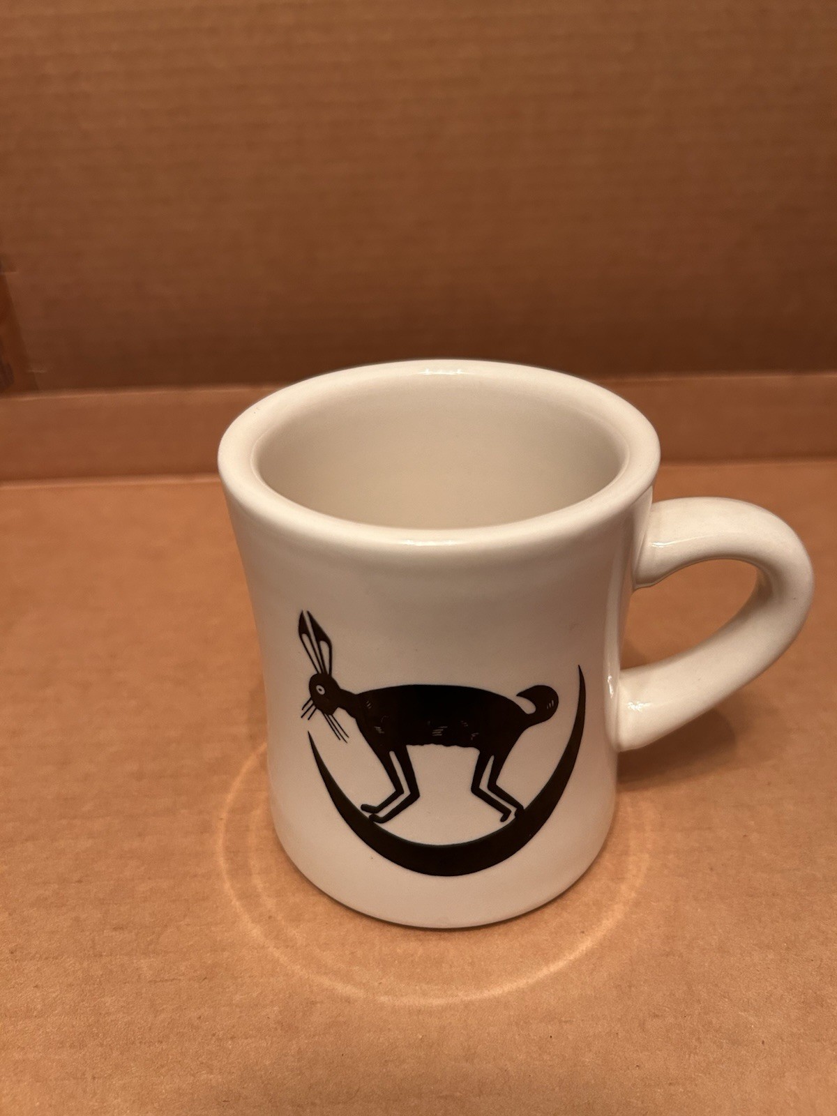 PIPESTONE Ancient Indian Replica Coffee Mug Rabbit On The Moon