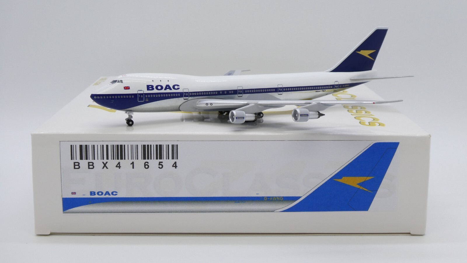 BOAC B747-100 Reg: G-AWNG Scale 1:400 Aeroclassics Diecast BBX41654 (E)
