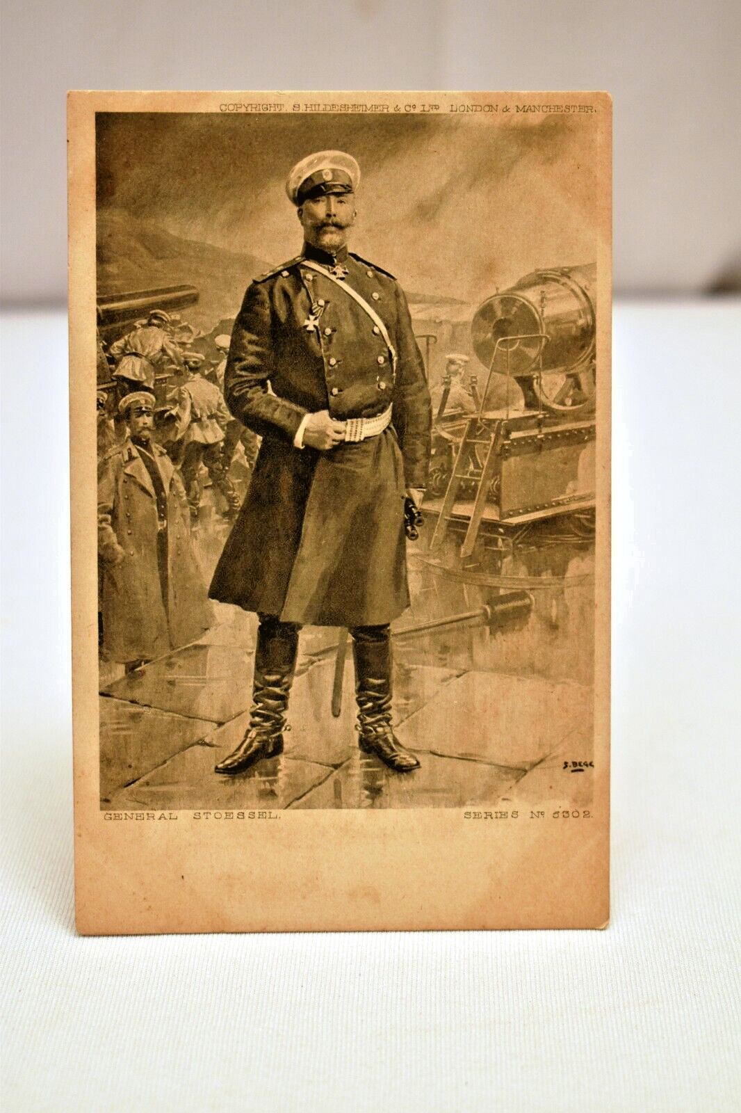 Vintage War Series Postcard General Stoessel No. 5302 by S. Begg S. Hildesheimer