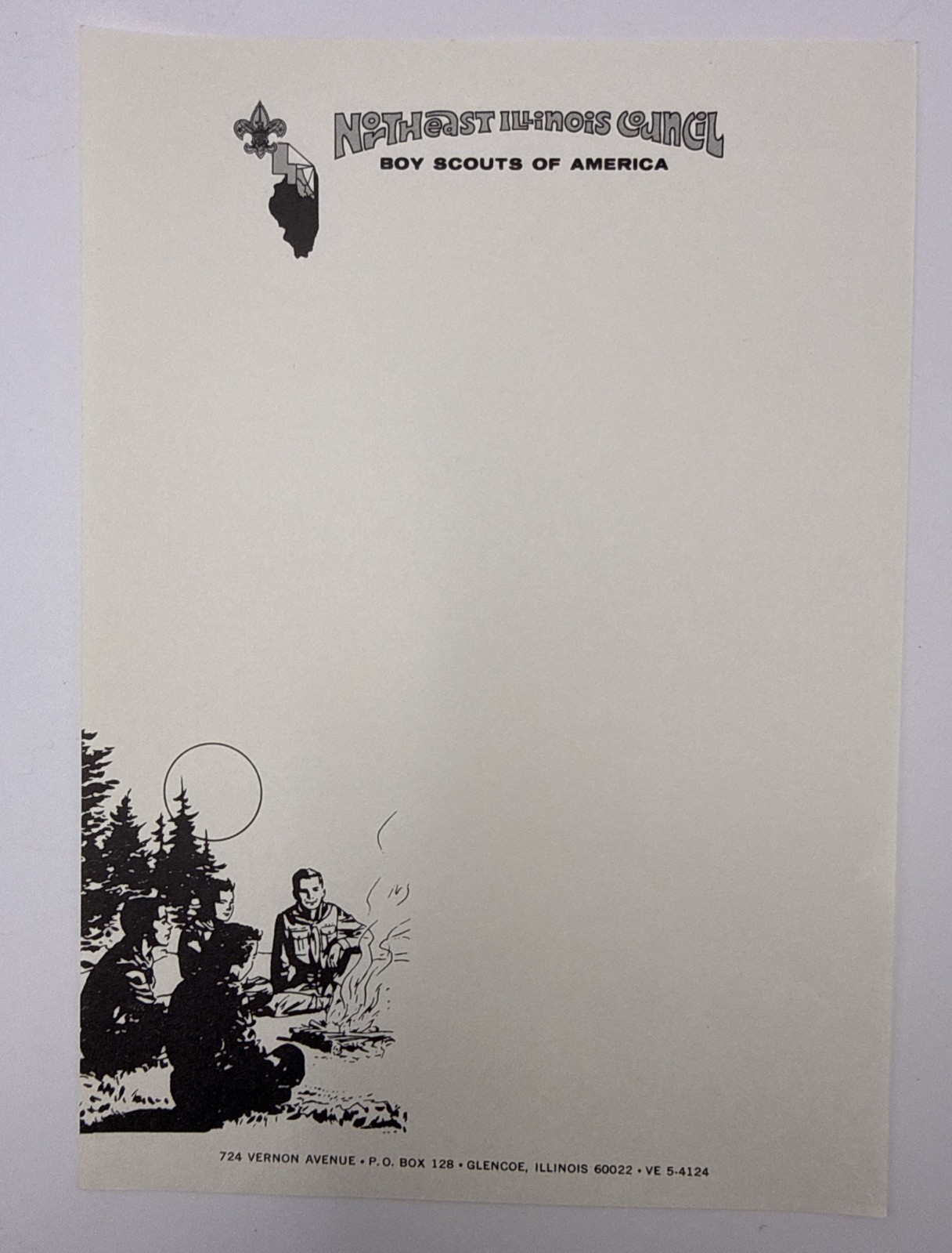 Northeast Illinois Council BSA Stationary - Lot Of 3 Sheets Northeast Illinois Council BSA Stationary - Lot Of 3 Sheets