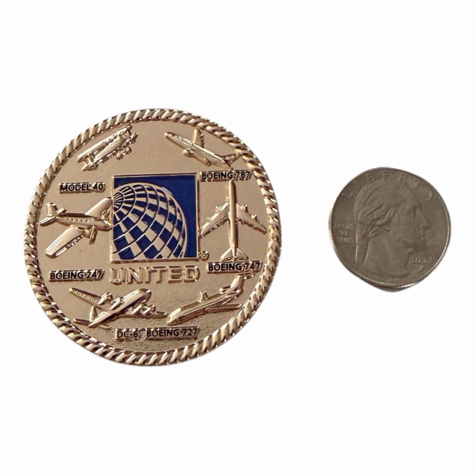 UNITED AIRLINES 100 YEARS COLLECTOR COIN 1926-2026
