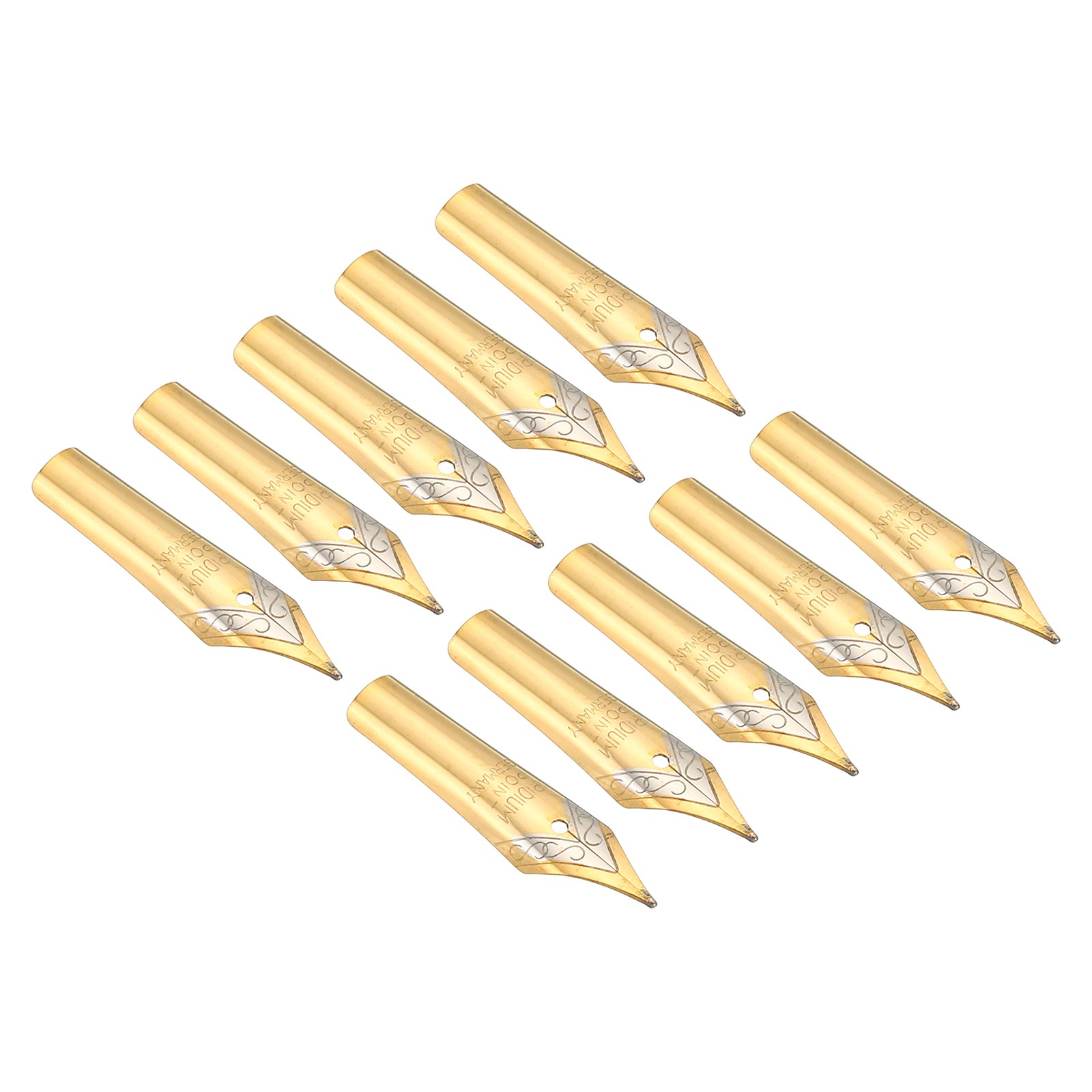 10PCS 0.5-0.7mm Line Width Fountain Pen Nib 304 Stainless Steel Ink Dip 2 Colors 10PCS 0.5-0.7mm Line Width Fountain Pen Nib 304 Stainless Steel Ink Dip 2 Colors