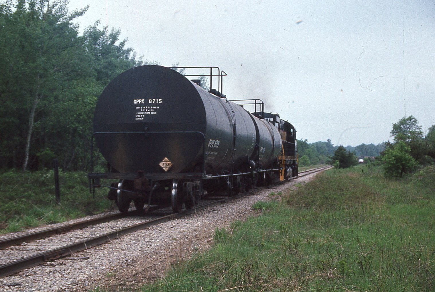 Duplicate Train Slide GPPX Tank Car #8715  1990 #08