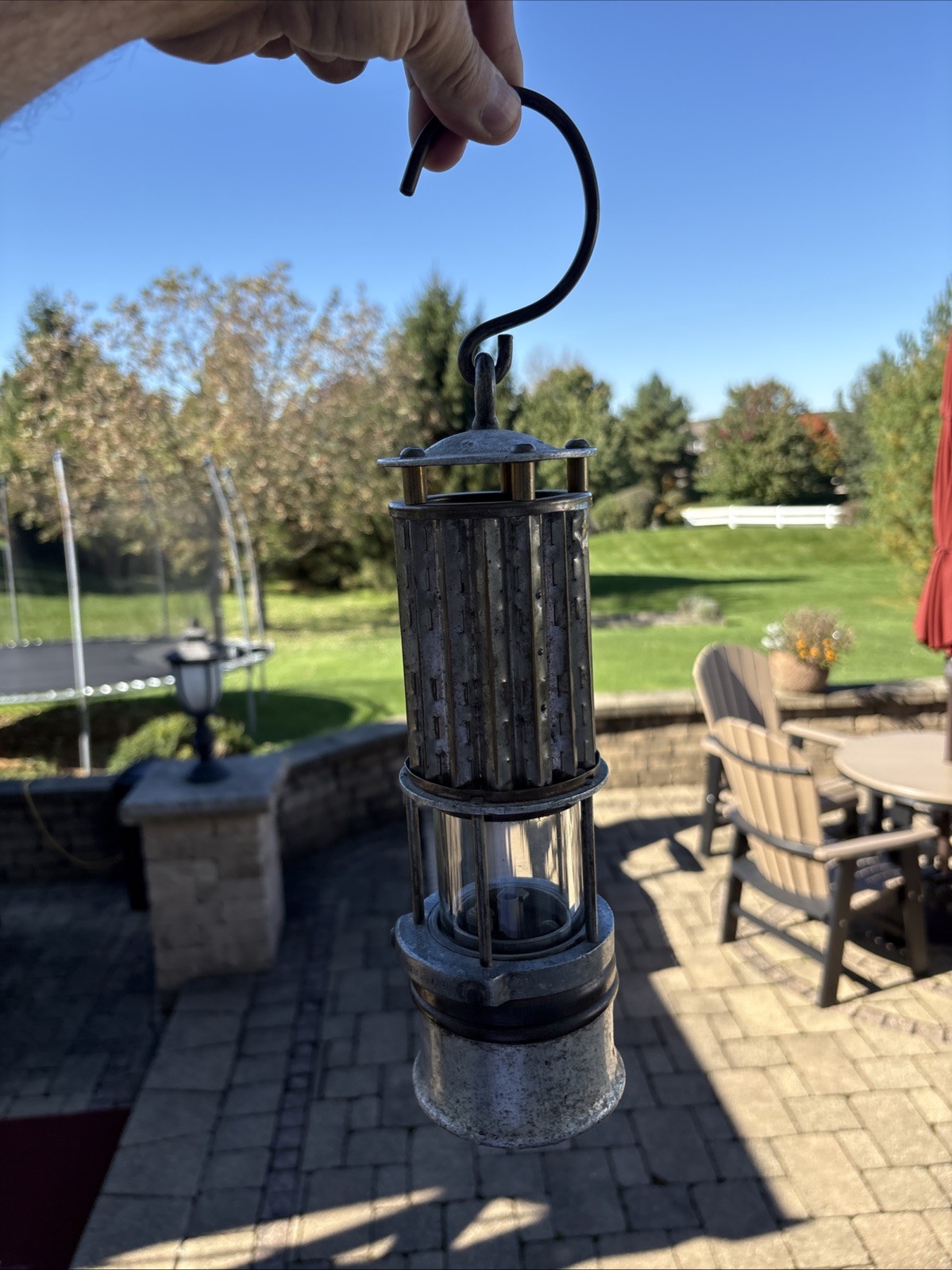 Vintage Miners Safety Lamp Permissible style