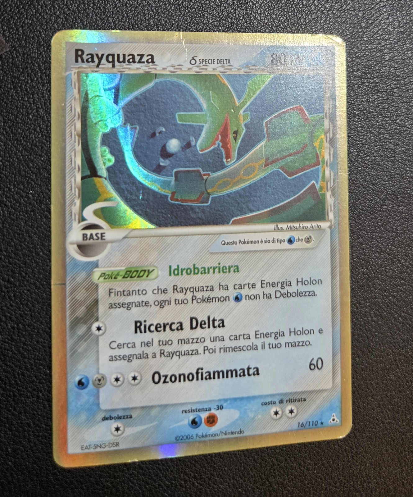  Pokemon Rayquaza Specie Delta 16/110 PV 80 Holo ITA 2006