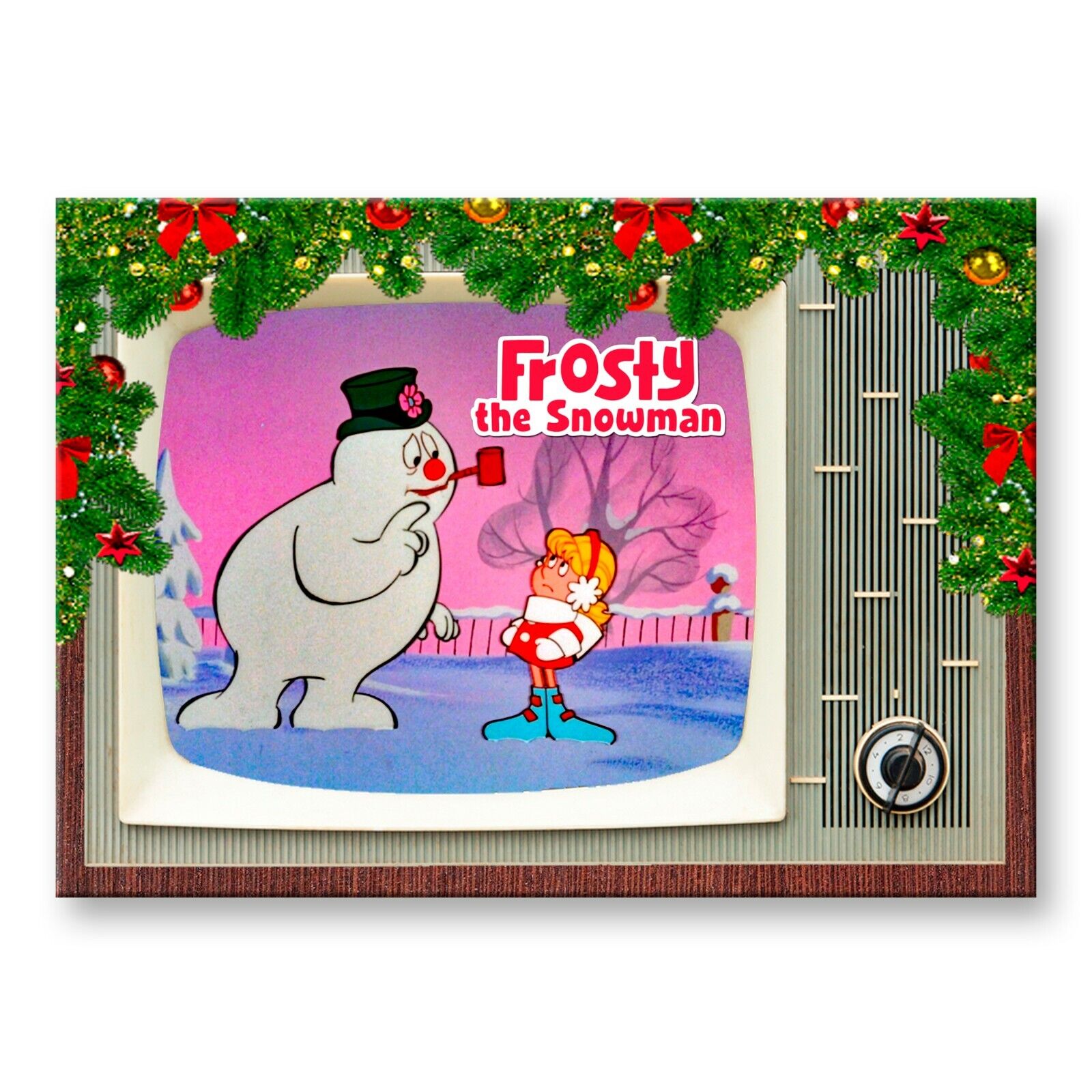 FROSTY THE SNOWMAN Christmas Retro Classic TV 3.5 