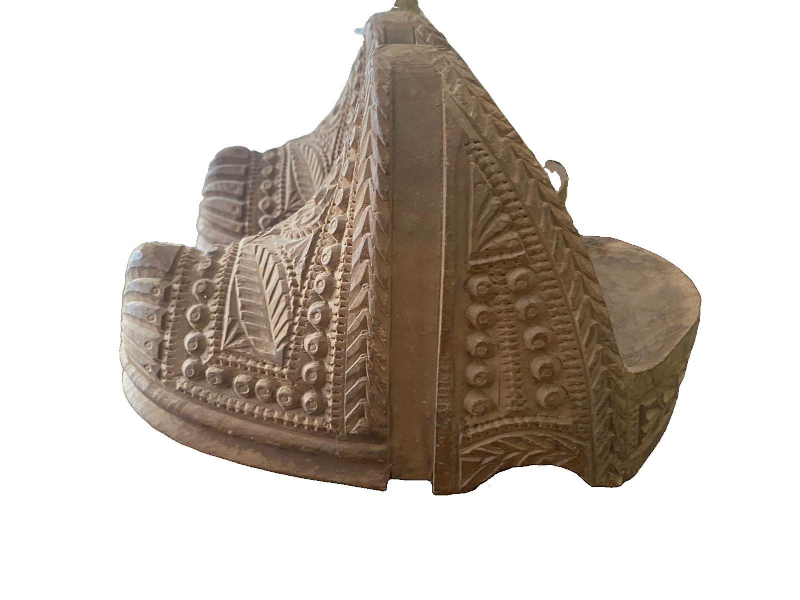 Antique 19th c. Chilean Huaso Horse Estribos Stirrups - Carved Wood Antique 19th c. Chilean Huaso Horse Estribos Stirrups - Carved Wood