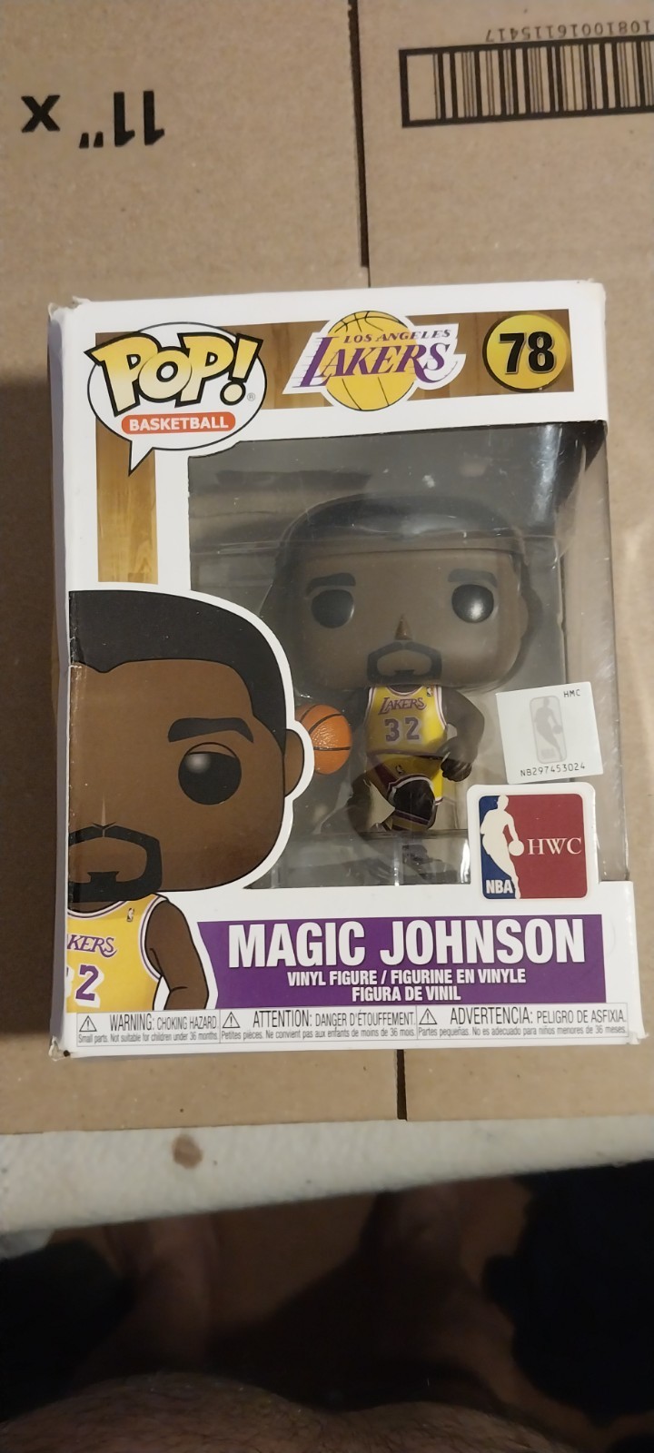 Funko Pop - Earvin Magic Johnson (LA Lakers yellow Jersey) #78 NIP - SEE DESCRP