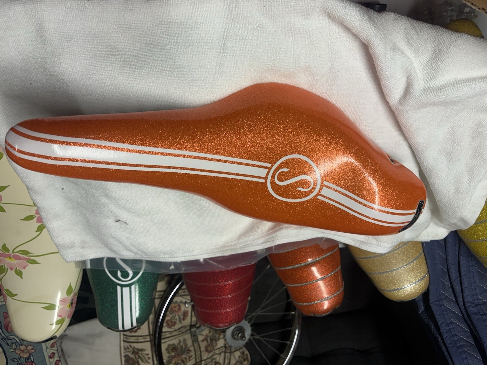 1971-1972 Schwinn Stingray Manta Ray Kool Orange Seat 