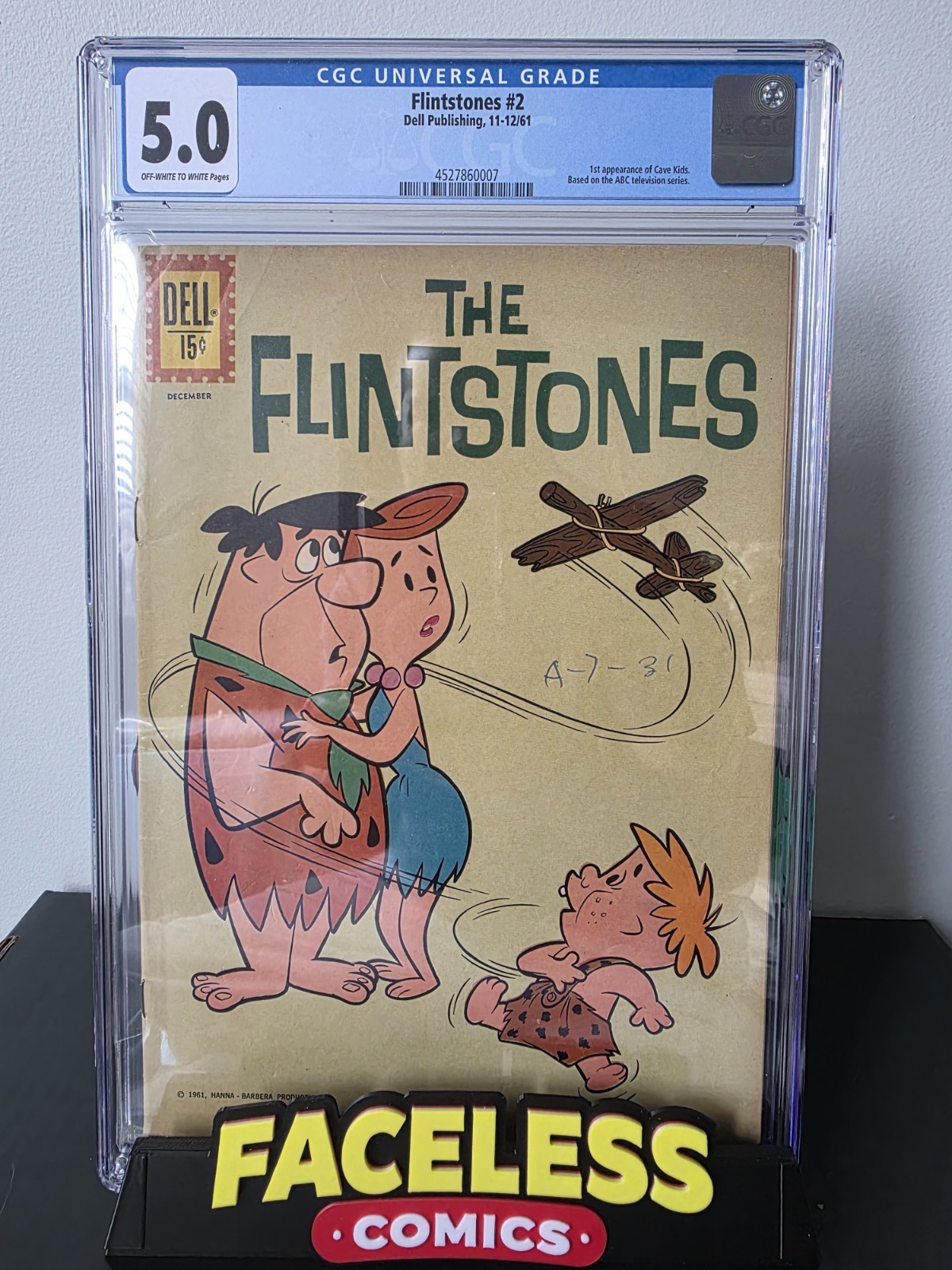 The Flintstones #2 Dell Publishing CGC 5.0 1961 First Character Appearance The Flintstones #2 Dell Publishing CGC 5.0 1961 First Character Appearance