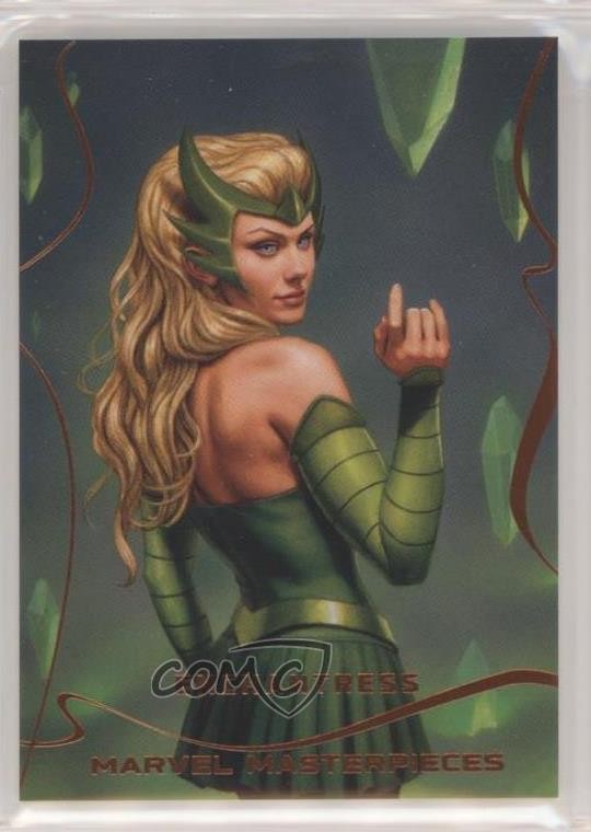 2022 Upper Deck Marvel Masterpieces Legendary Orange Foil 67/99 Enchantress 19oj