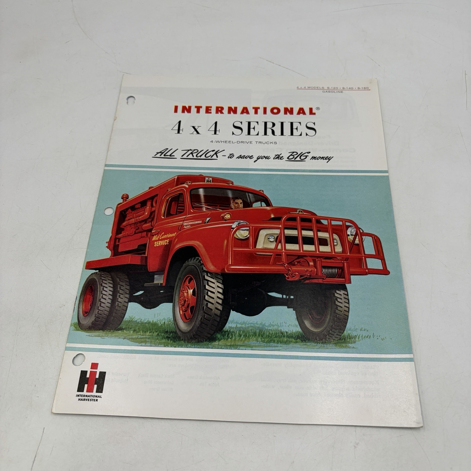 1956 1957 International Harvester 4x4 Truck Brochure S-120 S-140 S-160 Canada