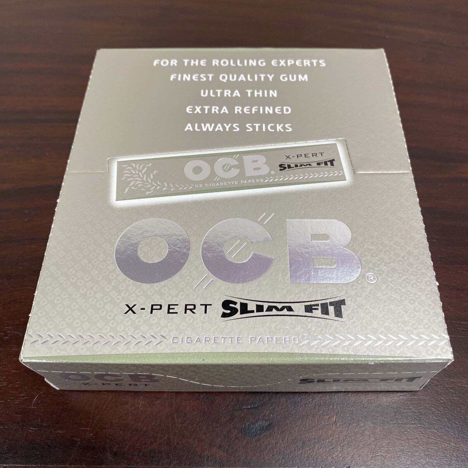 OCB X-Pert Slim Fit - King Size Slim Rolling Papers (Full Box - 24 Booklets)