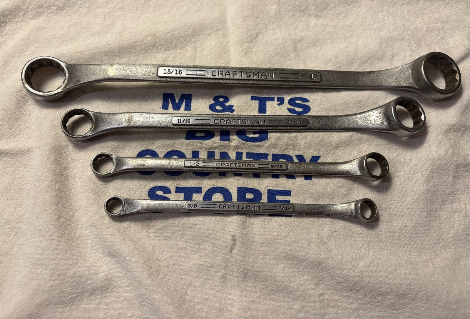 Vintage Craftsman USA =V= 4pc Series Offset Double Box End Wrench Set 3/8\