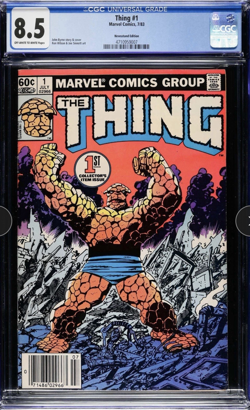 The Thing #1 (Marvel Comics July 1983) CGC 8.5