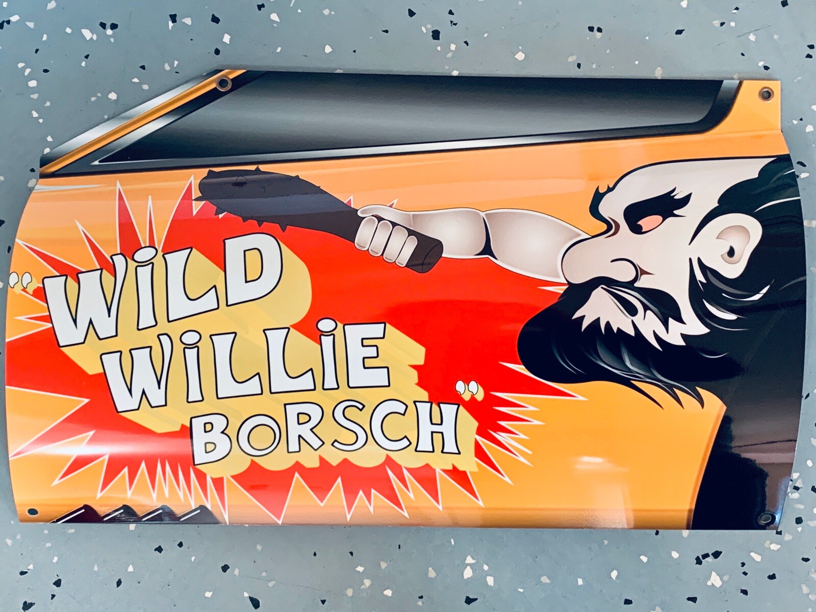 WOWCurved WILD WILLIE BORSCH Funny Car RACE CAR DRAG RACING Sign DRAGSTER