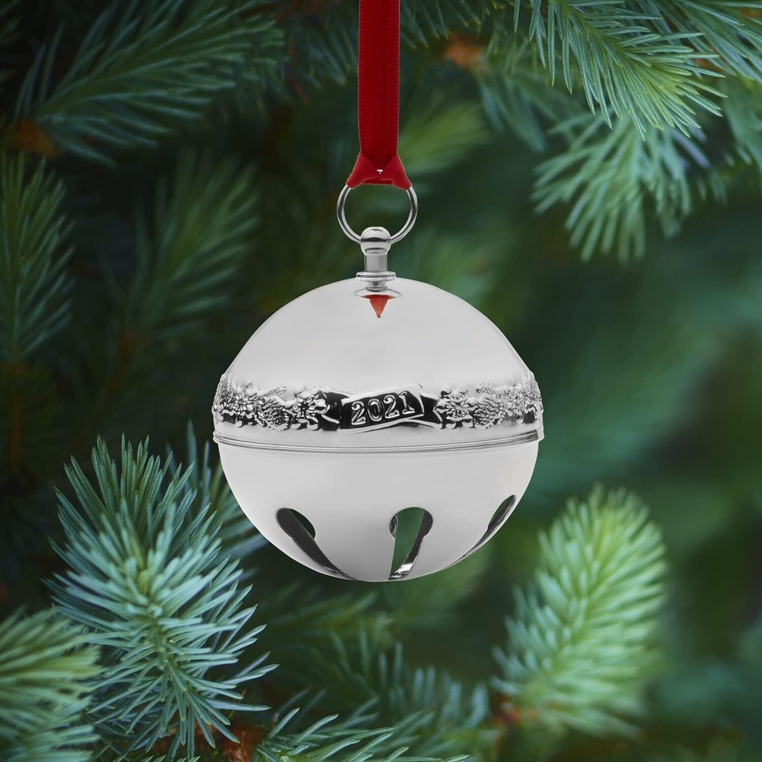 Wallace 51st Edition 2021 Silver Plated Sleigh Bell Ornament