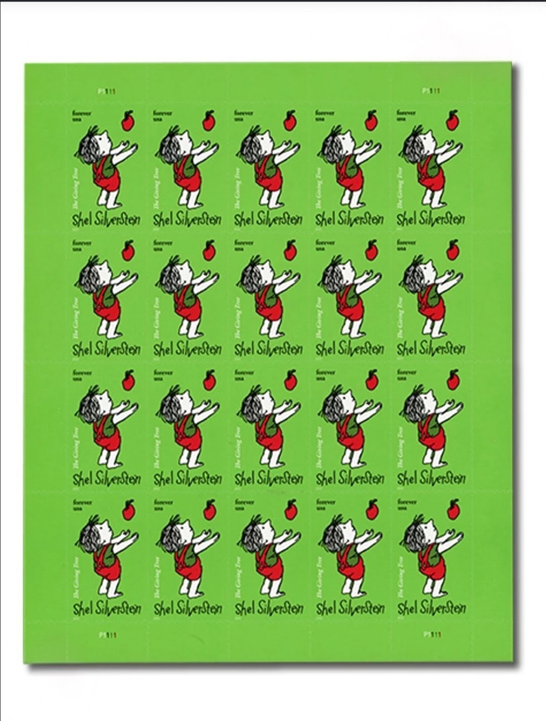 2022 USPS Shel Silverstein Forever Stamp Sheet of 20 Collectible Stamps 2022 USPS Shel Silverstein Forever Stamp Sheet of 20 Collectible Stamps