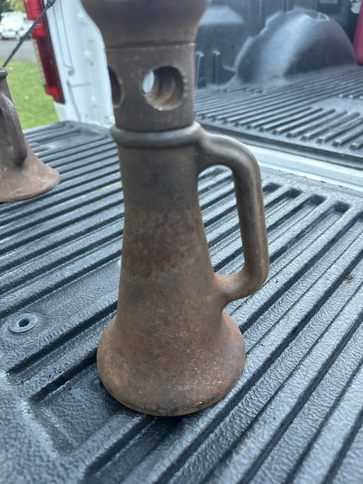 Vintage Cast Iron 1 X 6 Inch Screw Jack House Barn Railroad 8” Tall