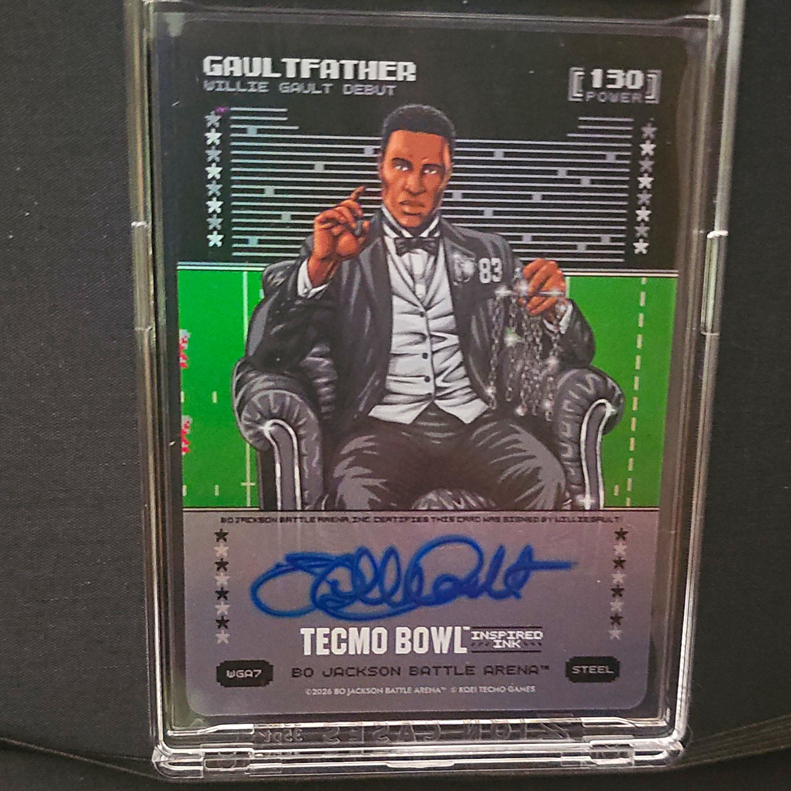 Tecmo Bowl Bo Battle Arena GAULTFATHER Willie Gault Inspired Ink Steel Auto