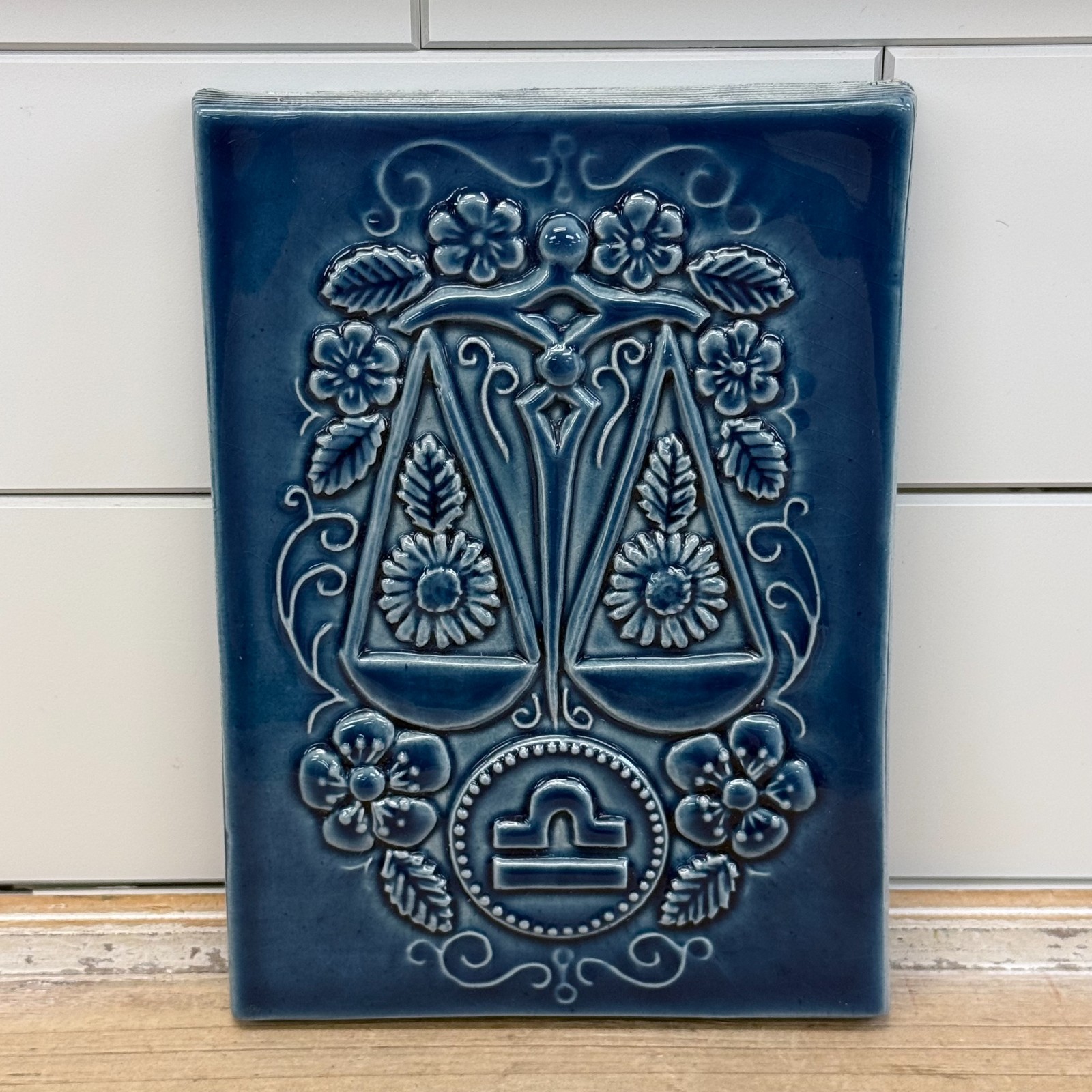 Jie Gantofta Libra Zodiac 789/3 Wall Plaque Sweden Vintage 1970s