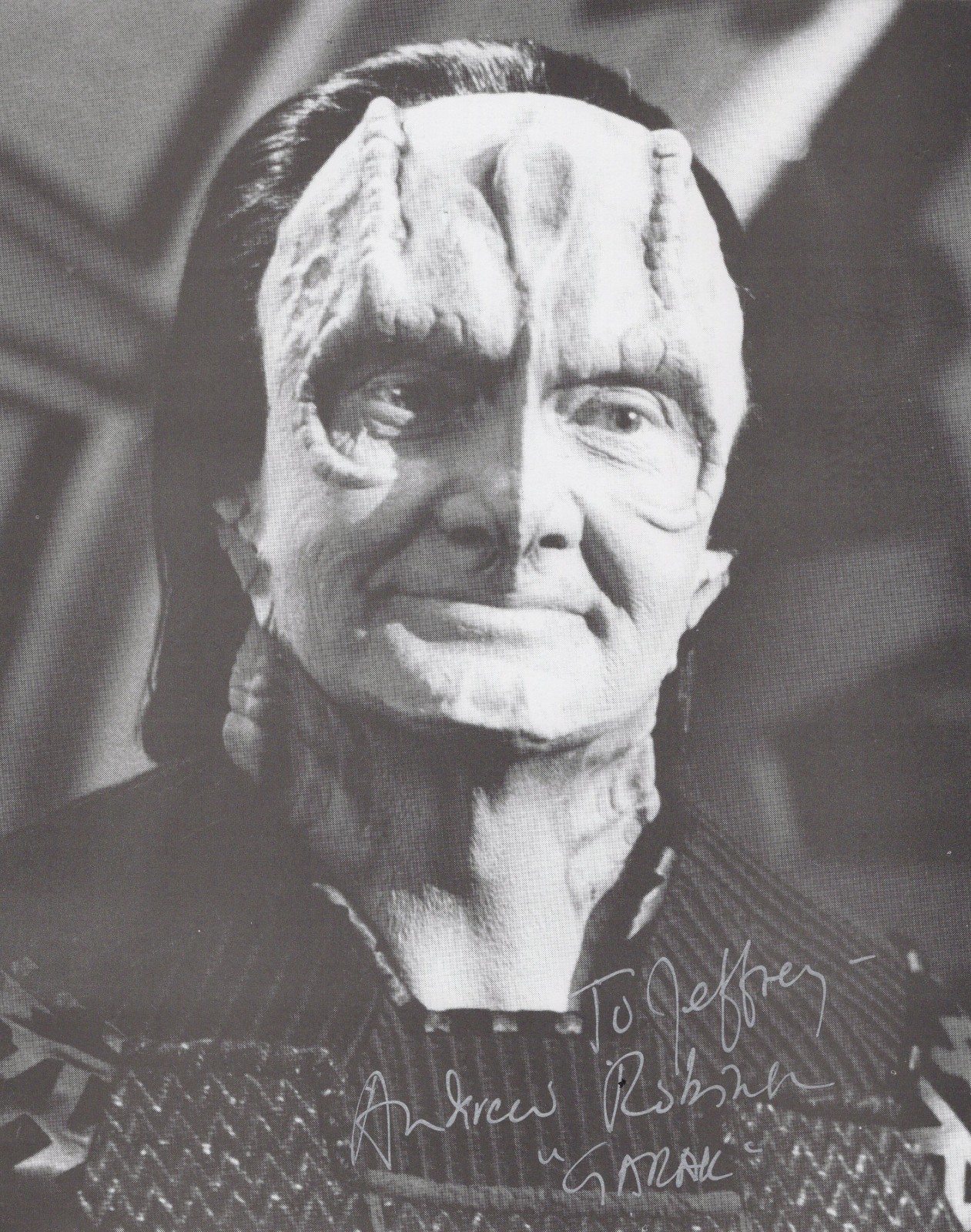 ANDREW ROBINSON as GARAK STAR TREK DS9 Hand Signed 8x10 PHOTO AUTOGRAPH