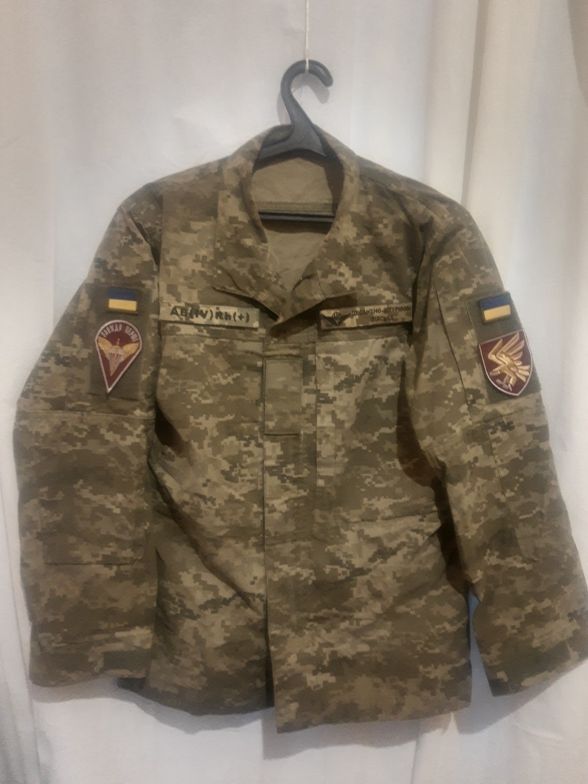 Ukrainian Army Military Uniform Air Assault Troops  Airborne Patches Jacket ZSU 