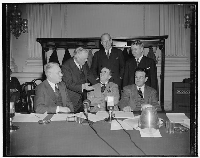 Photo:Washington DC 1939 1940 William Green labor officials meeting