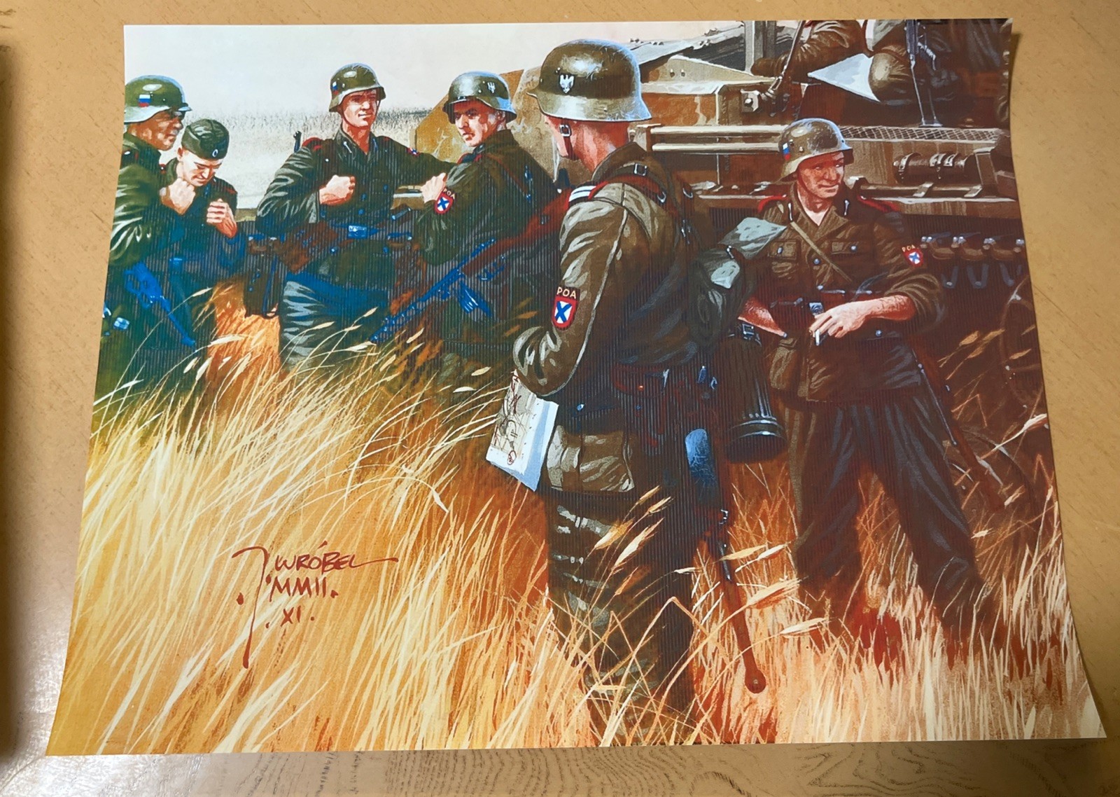  Latvia Latvian Soldiers Military German Poster Print WW2 WWII