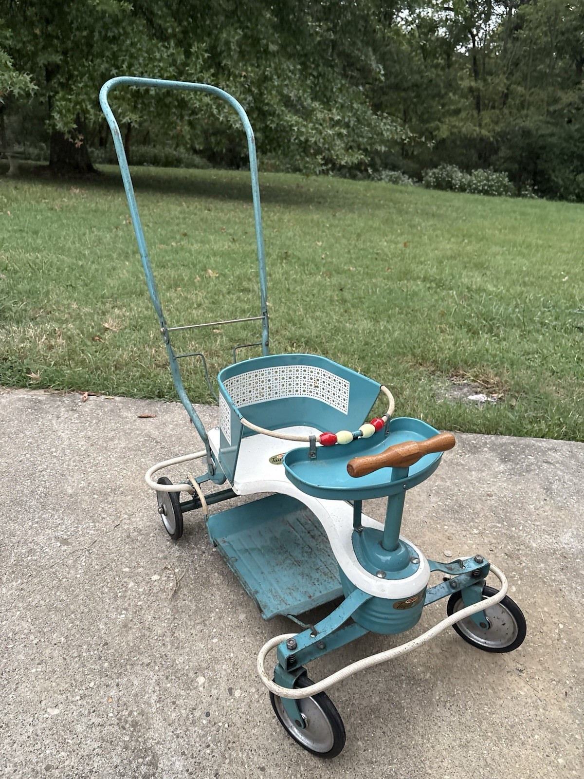 VTG RARE 1940 1950’s Taylor Tot Baby Stroller Walker Buggy Carriage Fenders