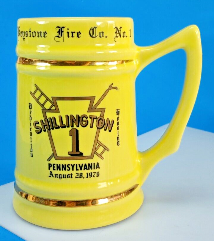 Vintage Keystone Fire Co. No. 1 Shillington Pennsylvania August 28, 1976 Stein.