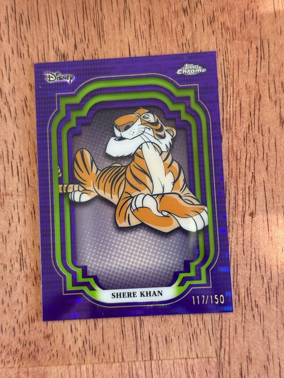 2024 Topps Chrome Disney - Shere Khan #31 Purple & Green Pulsar /150 2024 Topps Chrome Disney - Shere Khan #31 Purple & Green Pulsar /150