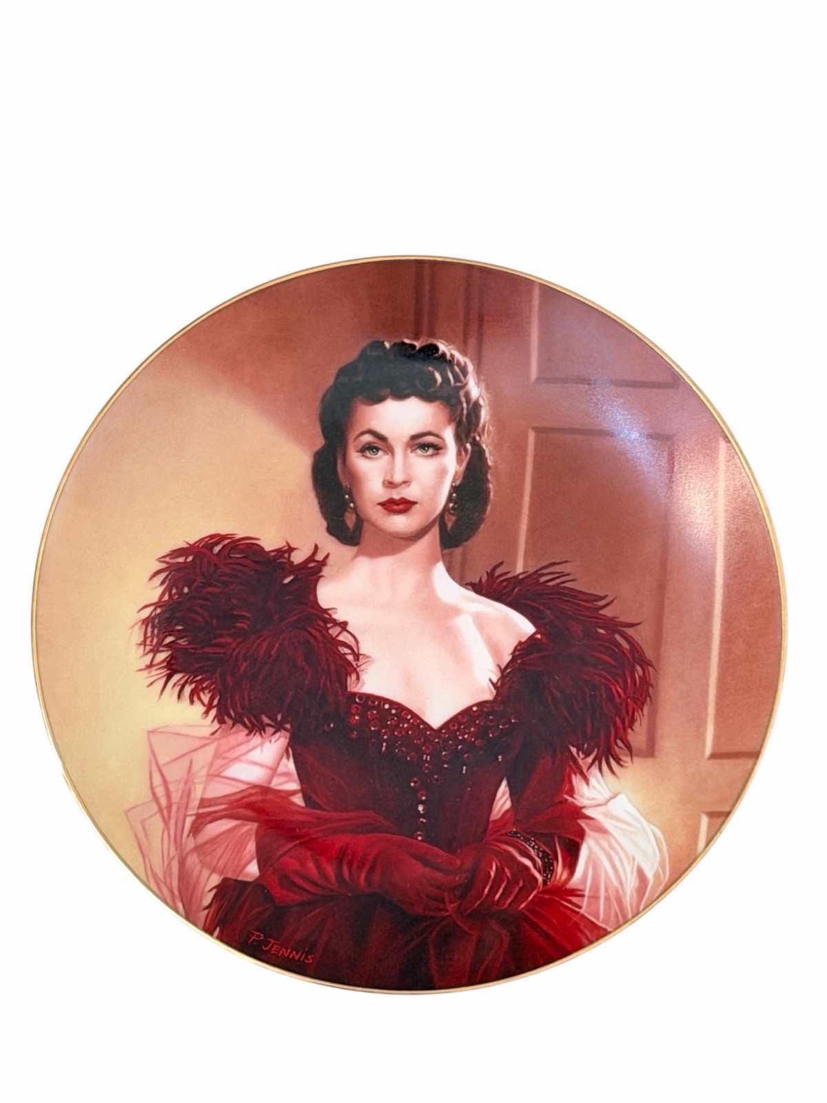 1989 Bradford Exchange “Gone With The Wind” Collector Plate Scarlett\'s Resolve 1989 Bradford Exchange “Gone With The Wind” Collector Plate Scarlett\'s Resolve