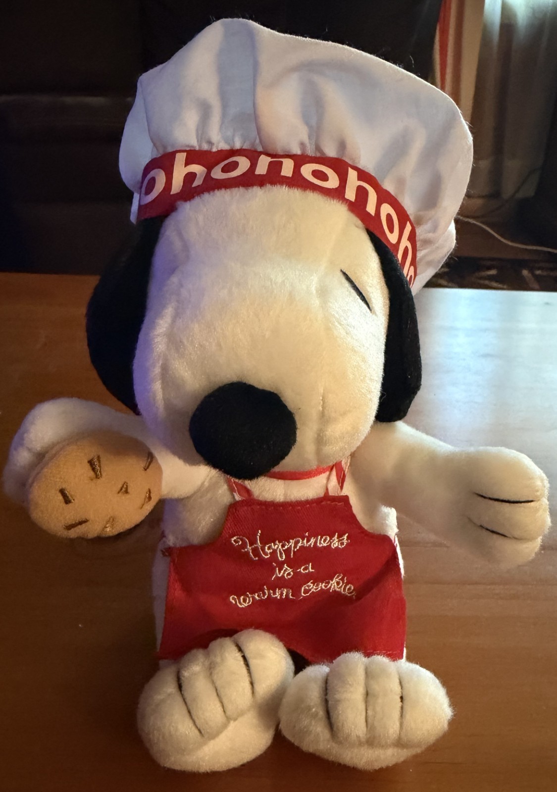 8” Snoopy Plush Peanuts Hallmark Vtg. (2010) “Happiness is a Warm Cookie” Chef