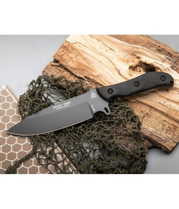 TOPS Silent Hero Smooth Fixed Knife 6.38\