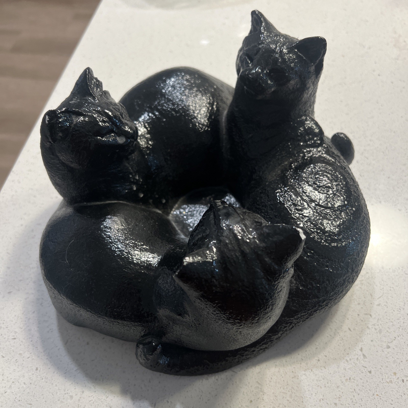 Windstone Editions Trio of Cats Candle Lamp Melody Pena Votive Holder AS IS