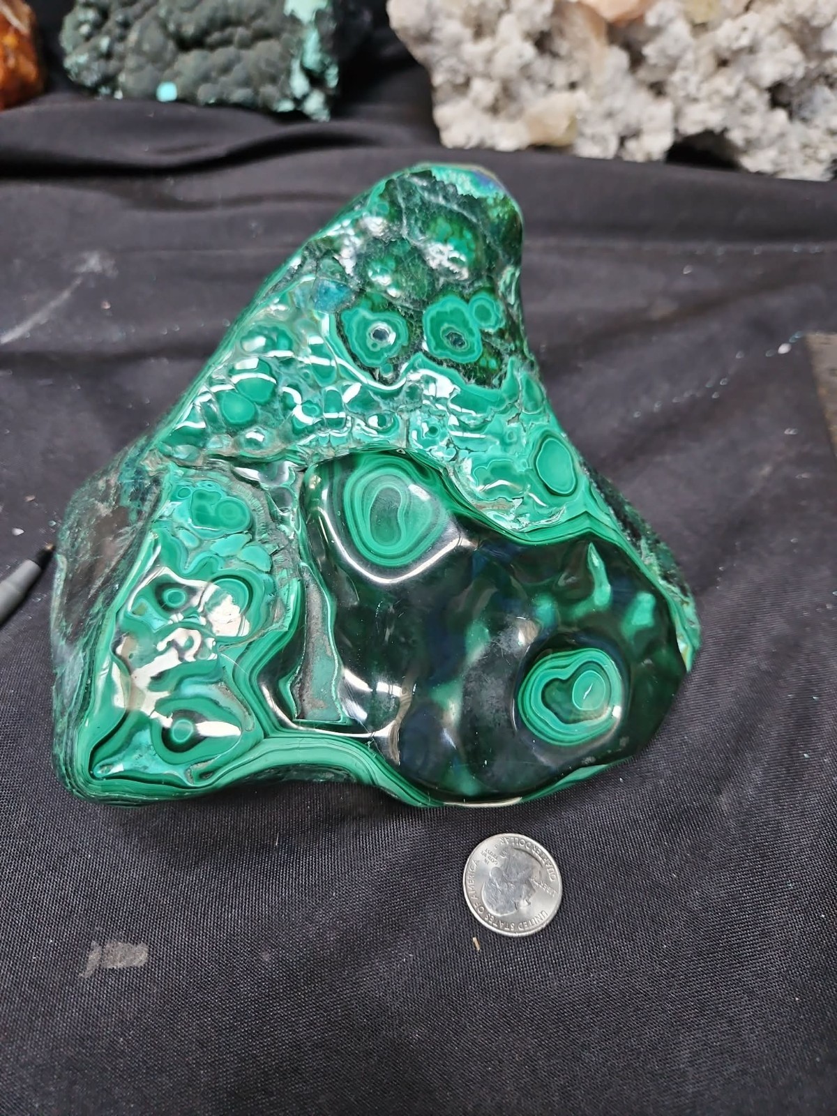 Malachite Polished Freeform Specimen (5lbs 3.1oz) 