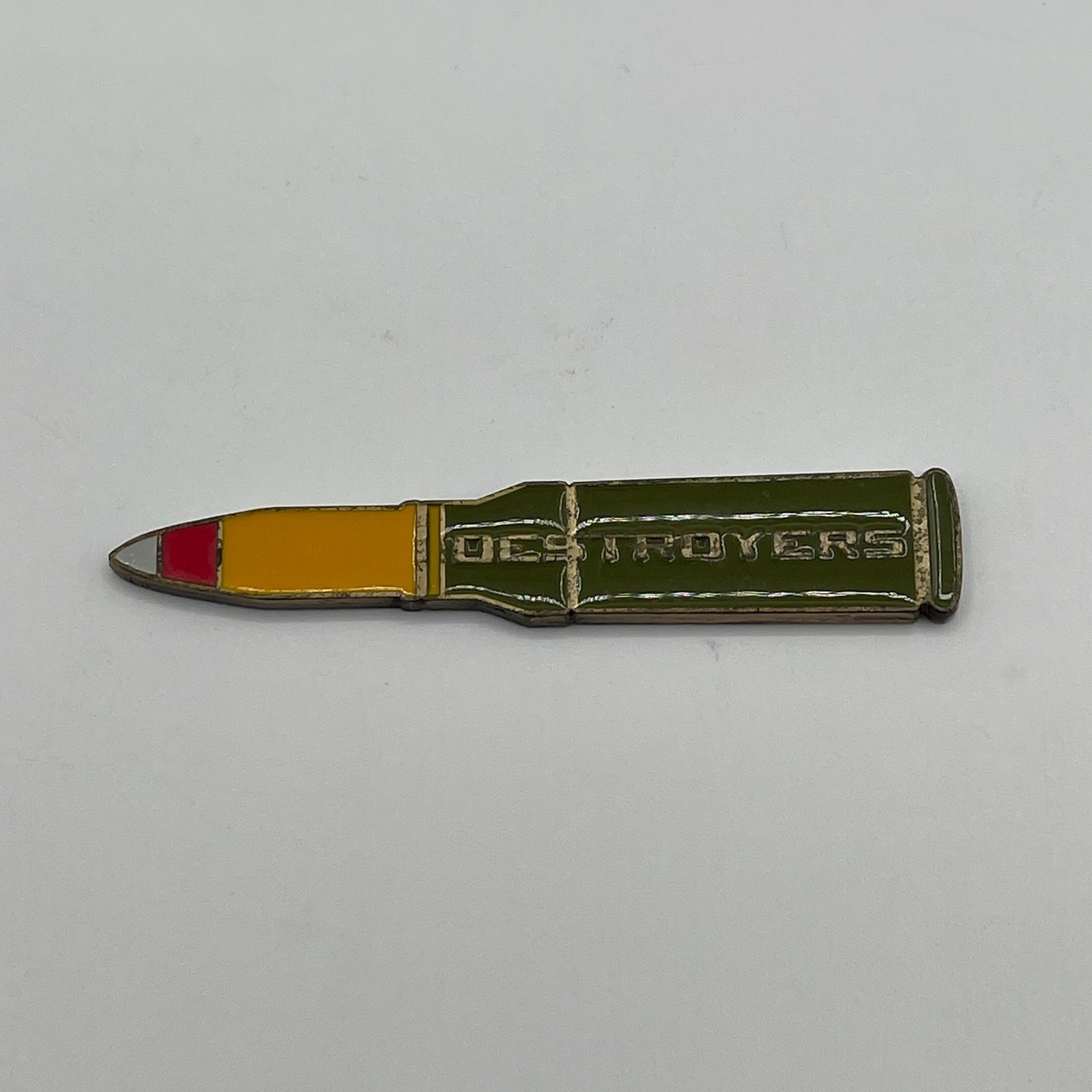 USMC 2d LAR Battalion Destroyers Bullet Shape Challenge Coin Military Brass Tone