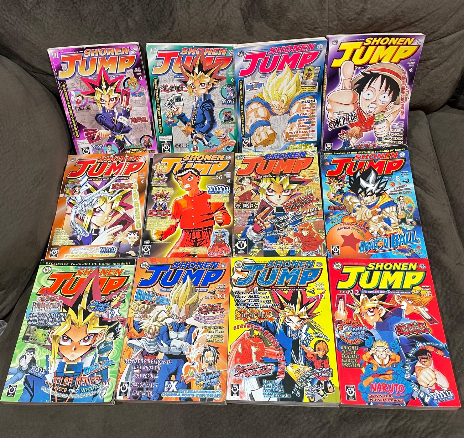 12 SHONEN JUMP English All 2003 January-December Naruto Yugioh DBZ One Piece 12 SHONEN JUMP English All 2003 January-December Naruto Yugioh DBZ One Piece
