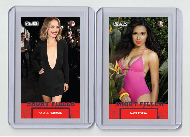 Naya Rivera rare MH Short Filler #\'d x/3 Tobacco card no. 582