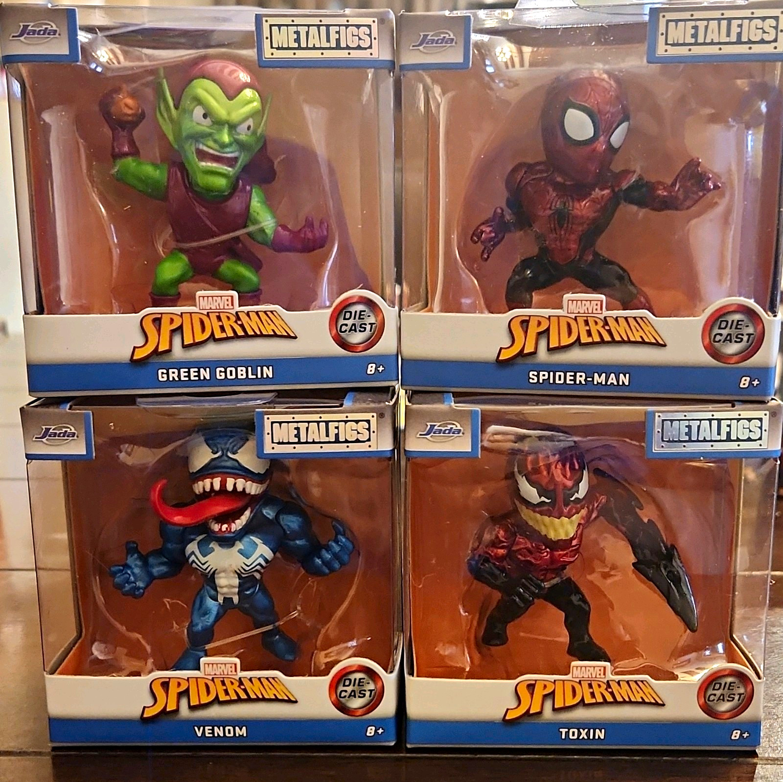 Jada Metalfigs Marvel Spider-Man 1:32 Die-Cast Set Spider-Man Venom +2 Unopened Jada Metalfigs Marvel Spider-Man 1:32 Die-Cast Set Spider-Man Venom +2 Unopened